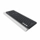 Клавиатура Logitech K780 черно-серая, компактная, 97 клавиш, 3 подключения Bluetooth или 2.4 GHz |920-008043| USB-ресивер (Logitech Unifying®), 2 элемента ААА