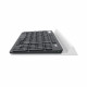 Клавиатура Logitech K780 черно-серая, компактная, 97 клавиш, 3 подключения Bluetooth или 2.4 GHz |920-008043| USB-ресивер (Logitech Unifying®), 2 элемента ААА