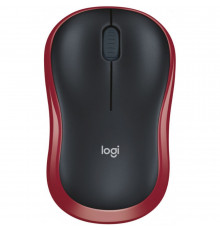 Мышь беспроводная Lgitech M185 Red красная, оптическая, 1000dpi, 2.4GHz, USB-ресивер Logitech Unifying®