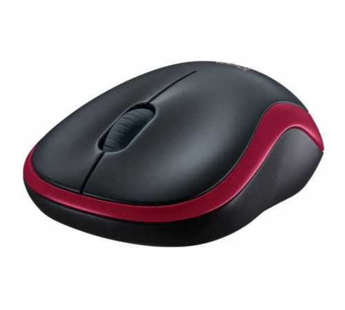 Мышь беспроводная Lgitech M185 Red красная, оптическая, 1000dpi, 2.4GHz, USB-ресивер Logitech Unifying®