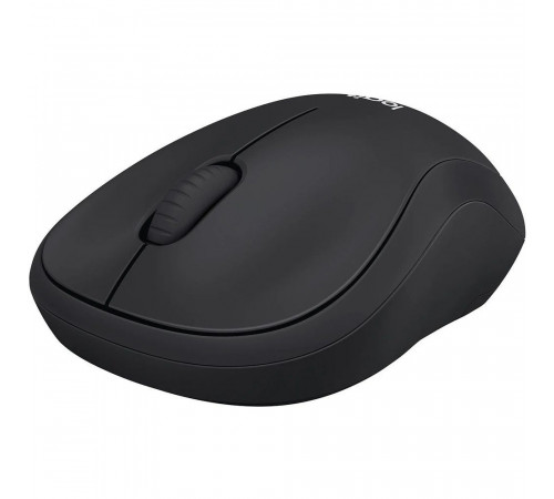 Мышь беспроводная Logitech M221 Silent Charcoal черная, оптическая, 1000dpi, 2.4 GHz, USB-ресивер, бесшумная (066199)