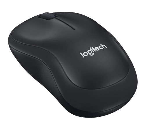 Мышь беспроводная Logitech M221 Silent Charcoal черная, оптическая, 1000dpi, 2.4 GHz, USB-ресивер, бесшумная (066199)