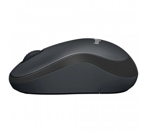 Мышь беспроводная Logitech M221 Silent Charcoal черная, оптическая, 1000dpi, 2.4 GHz, USB-ресивер, бесшумная (066199)
