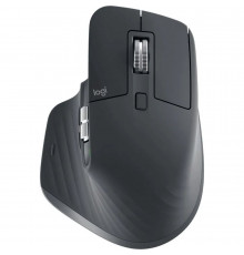 Мышь беспроводная Logitech MX Master 3S Graphite черная, 200-8000 dpi (Darkfield high precision), Bluetooth+2.4 GHz USB-ресивер (Logitech Unifying®), 7 кнопок, перезаряжаемая литий-полимерная батарея (500 мА·ч)