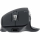 Мышь беспроводная Logitech MX Master 3S Graphite черная, 200-8000 dpi (Darkfield high precision), Bluetooth+2.4 GHz USB-ресивер (Logitech Unifying®), 7 кнопок, перезаряжаемая литий-полимерная батарея (500 мА·ч)