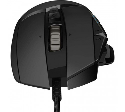 Мышь игровая Logitech Bad Pack G502 Hero16K черная, оптическая (Hero25K) , 100-25600dpi, 1мс, USB 2.1м, 11 кнопок (2 механика), RGB подсветка, утяжелители, под правую руку