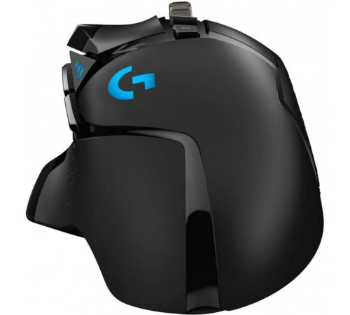 Мышь игровая Logitech Bad Pack G502 Hero16K черная, оптическая (Hero25K) , 100-25600dpi, 1мс, USB 2.1м, 11 кнопок (2 механика), RGB подсветка, утяжелители, под правую руку