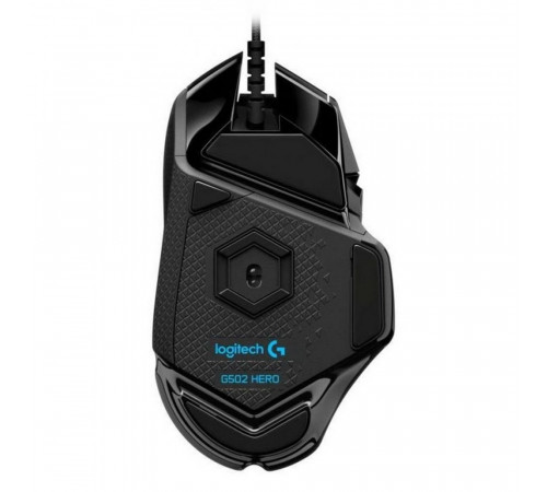 Мышь игровая Logitech G502 Hero16K черная, оптическая (Hero25K) , 100-25600dpi, 1мс, USB 2.1м, 11 кнопок (2 механика), RGB подсветка, утяжелители, под правую руку