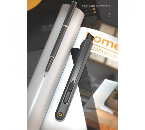 Набор технических ножей Bad Pack "Home Series Black" Deli HT4003 (ножи 9мм+18мм+Т-образный), эксклюзивный дизайн, корпус из высококачественного софттач пластика