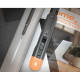 Набор технических ножей "Home Series Gray" Deli HT4003C (ножи 9мм+18мм+Т-образный), эксклюзивный дизайн, корпус из высококачественного софттач пластика