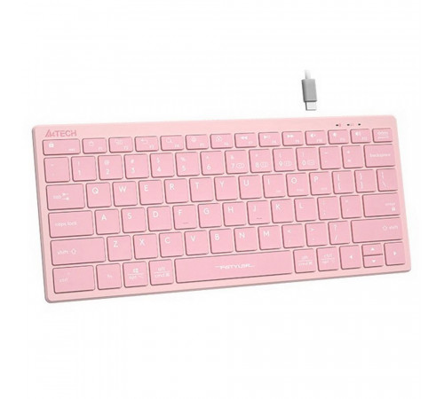 Клавиатура беспроводная A4Tech Fstyler FBX51C розовый USB BT/Radio slim Multimedia (FBX51C PINK)