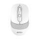 Мышь A4Tech Fstyler FB10C белый/серый оптическая (2400dpi) беспроводная BT/Radio USB (4but) FB10C GRAYISH WHITE