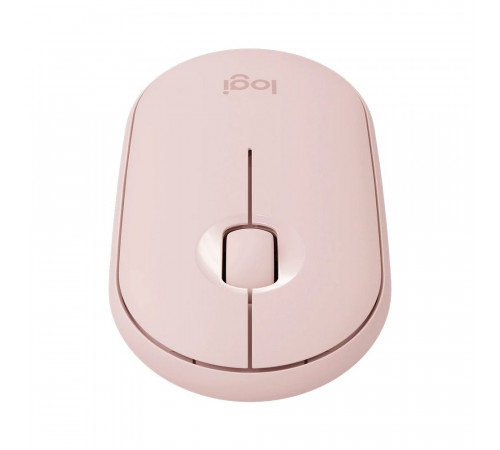 Мышь беспроводная Logitech Pebble M350 Pink розовая, оптическая, 1000dpi, 2.4GHz, USB-ресивер, бесшумная, под обе руки