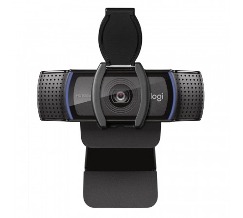 Веб-камера Logitech C920e черная, 3Mp, FHD 1080p@30fps, автофокус, угол обзора 78°, складная подставка, USB2.0, кабель 1.5м