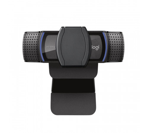 Веб-камера Logitech C920e черная, 3Mp, FHD 1080p@30fps, автофокус, угол обзора 78°, складная подставка, USB2.0, кабель 1.5м