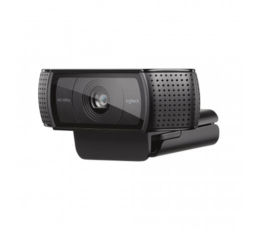Веб-камера Logitech C920e черная, 3Mp, FHD 1080p@30fps, автофокус, угол обзора 78°, складная подставка, USB2.0, кабель 1.5м