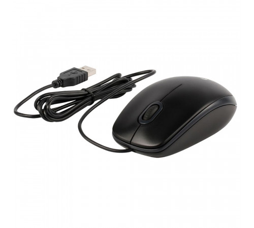 Мышь Logitech B100 Black черная, оптическая 800dpi, USB, 1.8м, {10}, (041271)