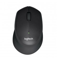 Мышь беспроводная Logitech M330 Silent Plus Black черная, оптическая, 1000dpi, 2.4GHz,USB-ресивер, бесшумная, под правую руку (066670)