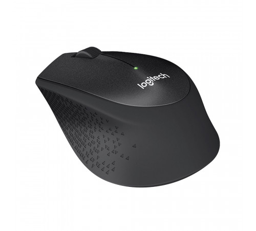 Мышь беспроводная Logitech M330 Silent Plus Black черная, оптическая, 1000dpi, 2.4GHz,USB-ресивер, бесшумная, под правую руку (066670)