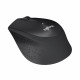 Мышь беспроводная Logitech M330 Silent Plus Black черная, оптическая, 1000dpi, 2.4GHz,USB-ресивер, бесшумная, под правую руку (066670)