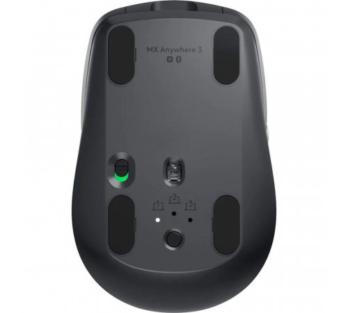Мышь беспроводная Logitech MX Anywhere 3 Black черная, 200-4000 dpi, Bluetooth + 2.4G, 6 кнопок, АКБ до 70дней, правый хват