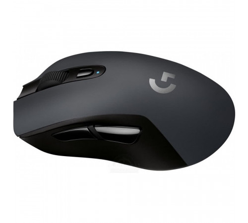 Мышь игровая Logitech G603 Lightspeed черная, 200-12000dpi, беспроводная Bluetooth + 2.4GHz (USB приемник LIGHTSPEED™), 5 программируемых кнопок + колесо прокрутки, под обе руки {4} (071926)