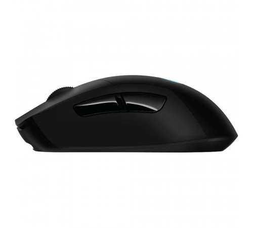 Мышь игровая Logitech G703 Lightspeed черная, сенсор 100-25600dpi (Hero25K), беспроводная 2.4GHz + USB 1,8м, 5 программируемых кнопок + колесо прокрутки, RGB-подсветка, под правую руку