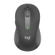 Мышь беспроводная Logitech M650 Signature Graphite темно-серая, 400-4000 dpi, Bluetooth + 2.4G, 5 кнопок, АА-батарейка, полноразмерная, правый хват