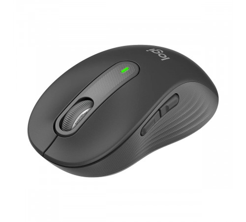 Мышь беспроводная Logitech M650 Signature Graphite темно-серая, 400-4000 dpi, Bluetooth + 2.4G, 5 кнопок, АА-батарейка, полноразмерная, правый хват