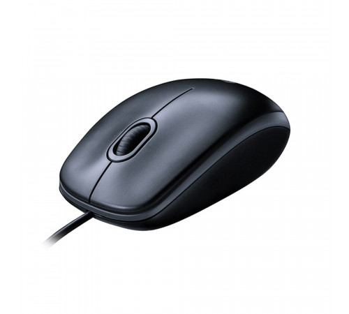 Мышь Logitech M100 Grey темно-серая, оптическая, 1000dpi, USB, 1.8м