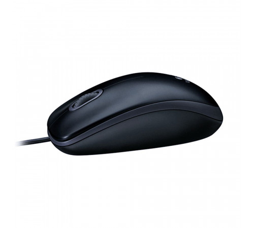 Мышь Logitech M100 Grey темно-серая, оптическая, 1000dpi, USB, 1.8м