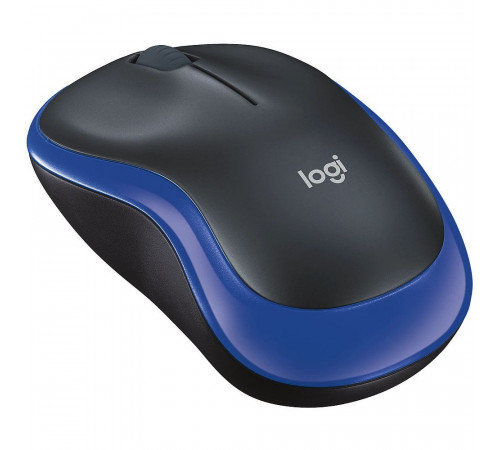 Мышь беспроводная Logitech M185 Blue синяя, оптическая, 1000dpi, 2.4GHz, USB-ресивер Logitech Unifying®, {10} (028852)