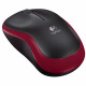 Мышь беспроводная Logitech M185 Red красная, оптическая, 1000dpi, 2.4GHz, USB-ресивер Logitech Unifying®