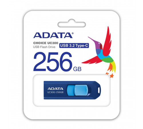 USB накопитель ADATA 256GB USB 3.2 Gen1 ACHO-UC300-256G-RNB/BU