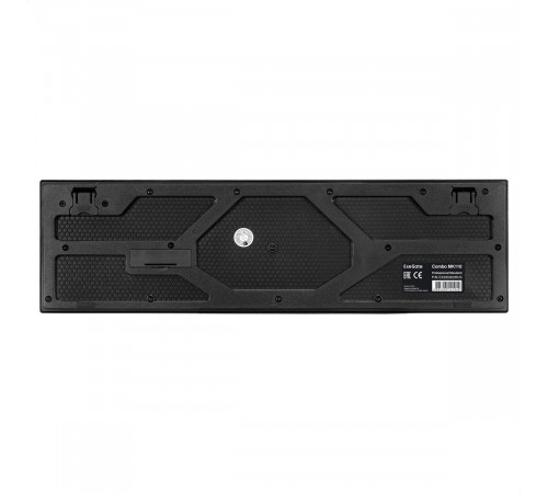 Комплект ExeGate Professional Standard Combo MK110 (клавиатура влагозащищенная 104кл. + мышь оптическая 1000dpi, 3 кнопки и колесо прокрутки, длина кабелей 1,5м; USB, черный, Color Box)