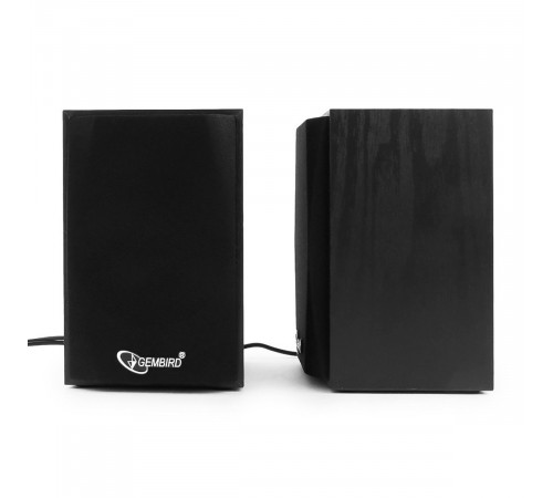 Акустич. система 2.0 Gembird SPK-201, МДФ, черный, 5 Вт, регулятор громкости, USB-питание