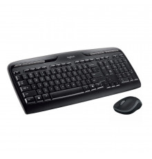 Комплект клавиатура и мышь беспроводной Logitech Wireless Combo MK330 |920-003995| клавиатура черная, мультимедийная, |920-003995| 117 клавиш, мышь M185, черная, оптическая, 3 кнопки, 2.4GHz, USB-ресивер (033719) {4}