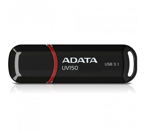 USB накопитель ADATA DashDrive UV150 AUV150-64G-RBK USB 3.0, 64GB R35/W10, Black, Retail (799291)