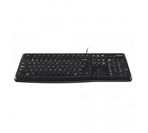 Клавиатура Logitech K120 for Business |920-002522| черная, офисная, 104 клавиши, защита от воды, USB 1,5м, brown box, (021419)