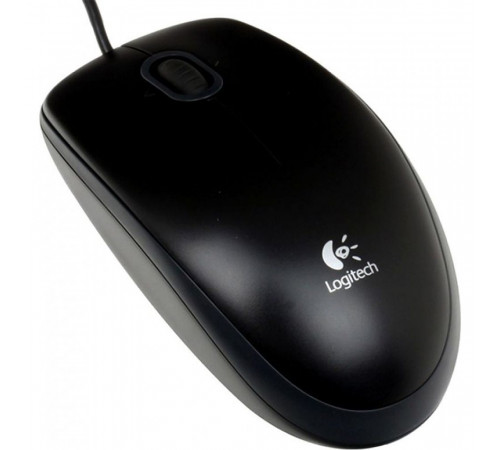 Мышь Logitech B100 Black |910-003357| черная, оптическая 800dpi, USB, 1.8м, {10}, (041271)