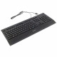 Клавиатура Logitech K280E |920-005215| черная, низкопрофильная, 103 клавиши, подставка под запястья, защита от воды, USB 1,8м, (046832)