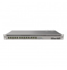 Маршрутизатор MIKROTIK RB1100Dx4 Dude Edition Router 1U 19" Rack Mount. Ethernet 13x 10/100/100 +Serial. PoE. 2xSATA, 2xM2, 60Gb M2SSD. 220/48V
