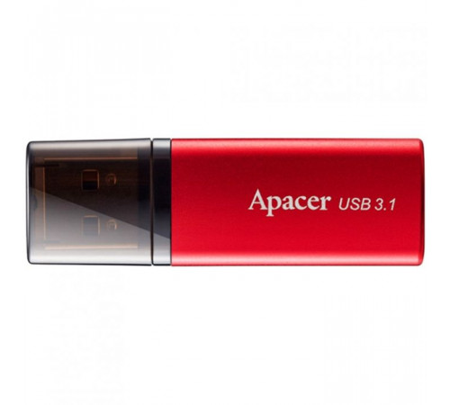USB накопитель Apacer AH25B AP16GAH25BR-1 USB 3.1, 16GB Gen 1, Red/Black, Metal case, (916273) RTL