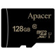 Карта памяти Apacer microSDHC 128GB Apacer Memory Card AP128GMCSX10U1-R UHS-I U1 Class 10, Adapter, (911049) Retail