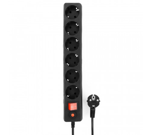 Сетевой фильтр Гарнизон EHB-10 3.0 м 6р черный {30}