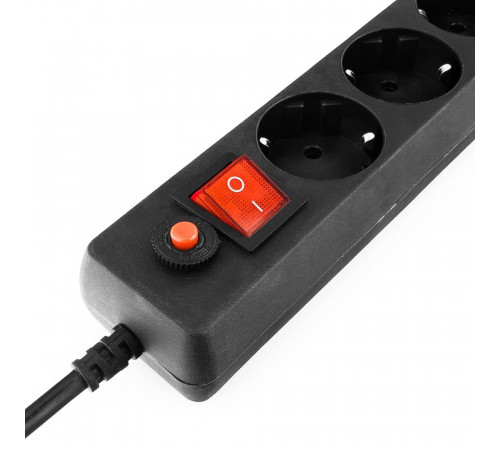 Сетевой фильтр Гарнизон EHB-10 3.0 м 6р черный {30}