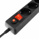 Сетевой фильтр Гарнизон EHB-10 3.0 м 6р черный {30}