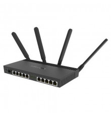 Маршрутизатор MIKROTIK RB4011iGS+5HacQ2HnD-IN RouterBOARD 4011iGS+5HacQ2HnD with Annapurna Alpine AL21400 Cortex A15 CPU (4-cores,1.4GHz per core),1GB RAM,10xGbit LAN,1xSFP+ port,built-in 5Ghz 802.11ac four chain wireless with external antennas,2.4Ghz 802