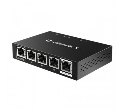 Маршрутизатор Ubiquiti EdgeRouter X (ER-X) Ubiquiti маршрутизатор 2 ядра (880 МГц), 5x 1G RJ45, раздача PoE |ER-X| (022197)(021640)