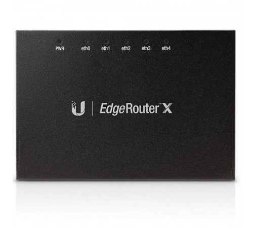 Маршрутизатор Ubiquiti EdgeRouter X (ER-X) Ubiquiti маршрутизатор 2 ядра (880 МГц), 5x 1G RJ45, раздача PoE |ER-X| (022197)(021640)